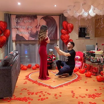 How about a proposal in a place surrounded where you had your cherished moments?