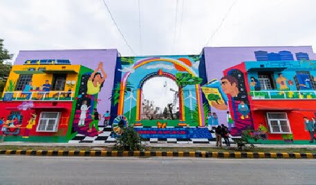 Lodhi Art District in the historic Lodhi Colony in Delhi is ideal for couples who love murals and graffiti.