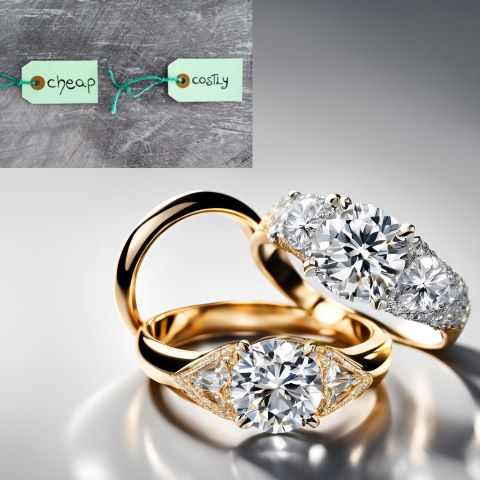 Compare the price of both diamonds