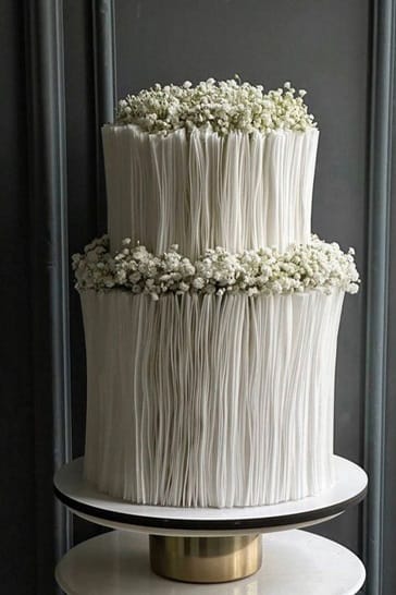 A well-designed Textured wedding cake serves not only as a delicious dessert but also as a stunning centerpiece.
