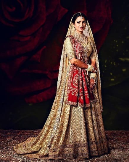 Remember how Isa Ambani did the same with her mother’s bridal wear?