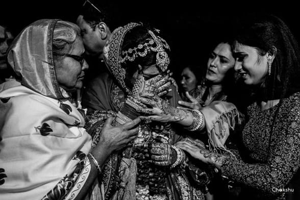 It is the most emotional farewell that parents can give to their daughter.