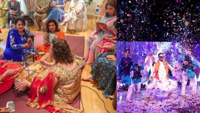 Traditionally, Sangeet was an event where the elderly women of the families gathered to sing folk songs dedicated to the bride.