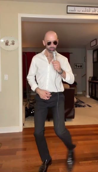 Let the groom perform the hookstep of a party song with a slow emotional song.