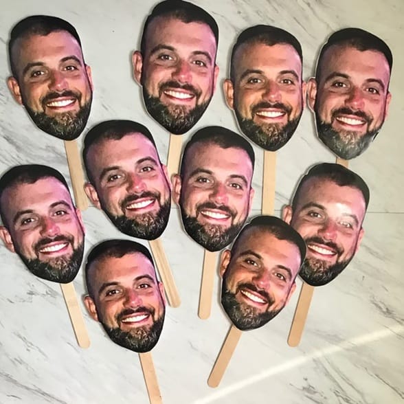 Use the groom face stick.